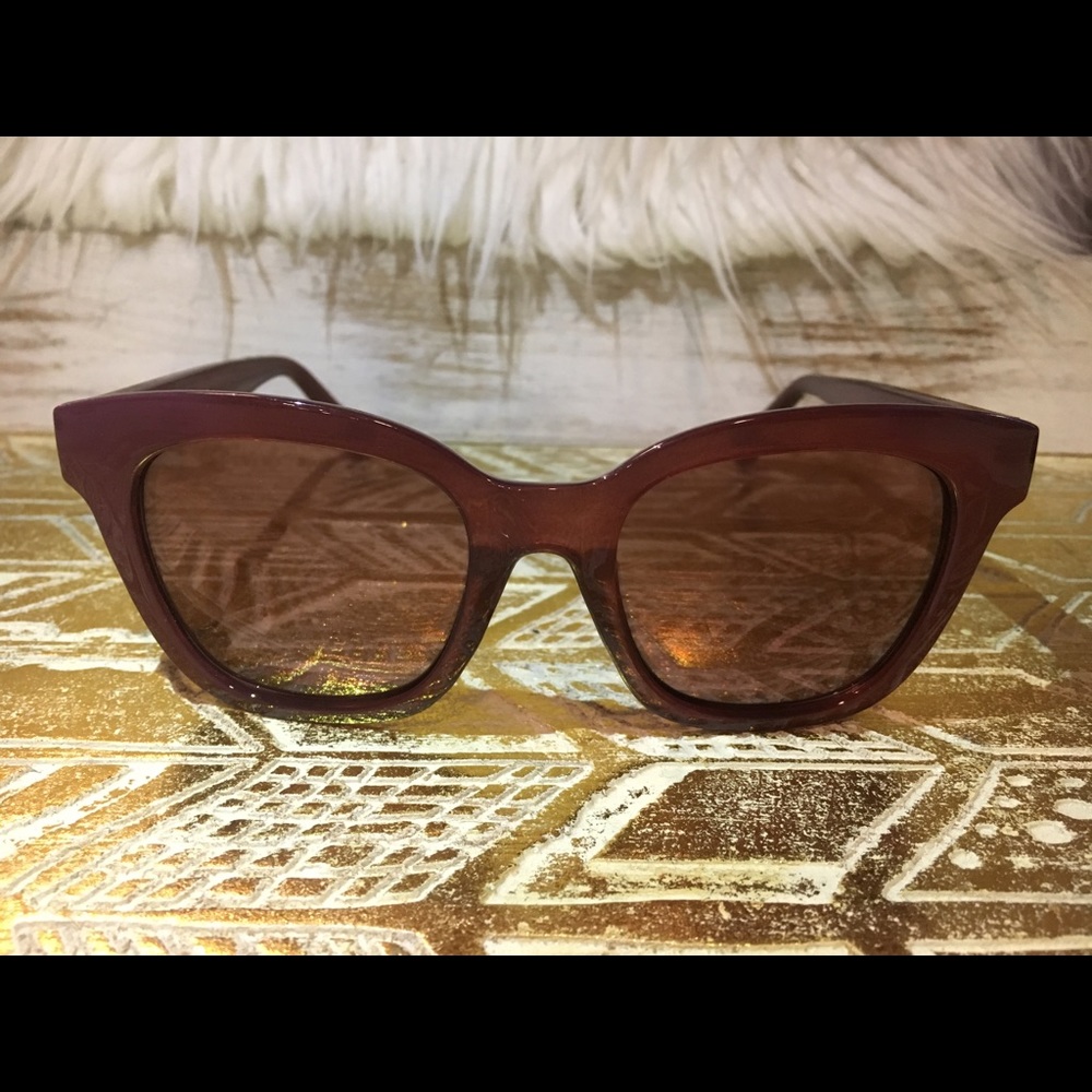Raspberry Framed Loft Sunglasses